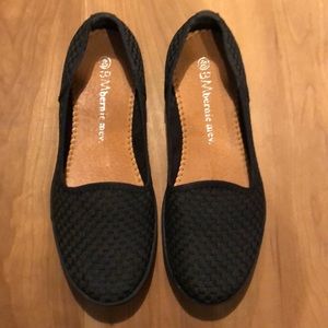Bernie Mev Black Woven Flats